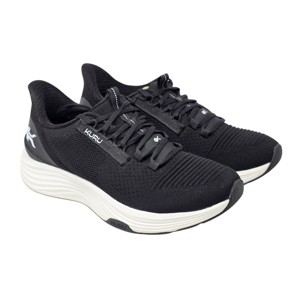 Kuru Atom 2 Men's Black Running Shoes Size 7.5 Medium daily runs gym active wear